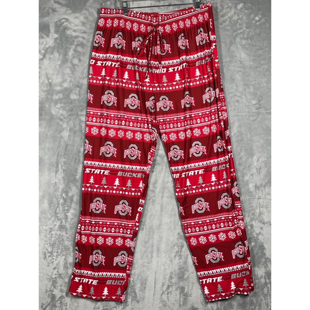 Concepts Sport Ohio State Buckeyes Mens XL Pajama Pants Fair Isle Holiday NWOT